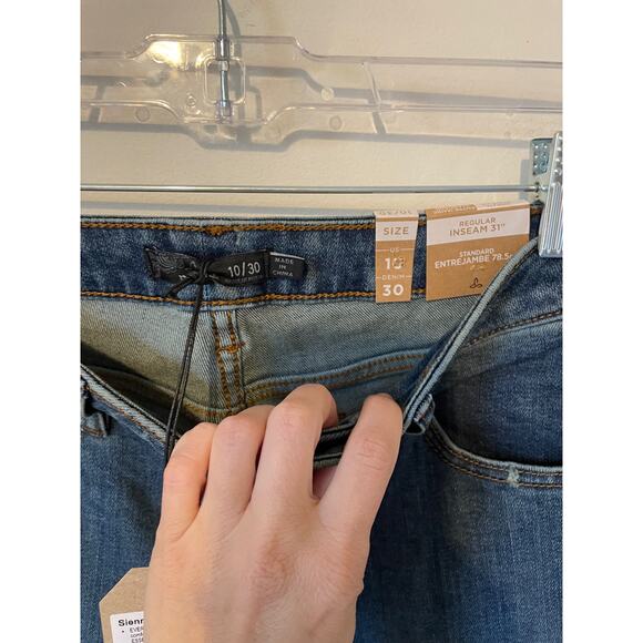 Prana High Rise Skinny Denim Jeans Light Wash Blue Size 10 NEW - Picture 7 of 10